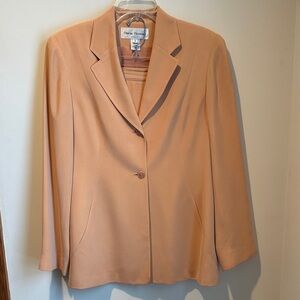 Rena Rowan Peach Blazer and skirt